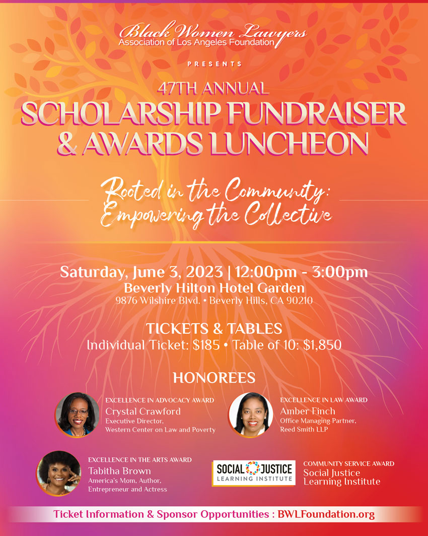 47th Annual Scholarship Fundraiser & Awards Luncheon Flyer